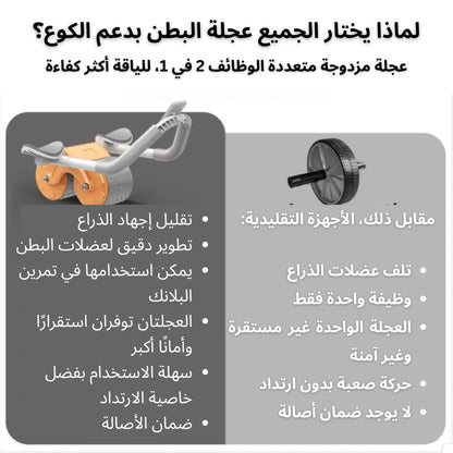 عجلة البطن الذكية بميزة الارتداد